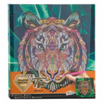 Gyémánt kirakó - 30x30cm vászonkép kereten Tigris