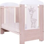 Gyermek kiságy Drewex Zsiráf természetes