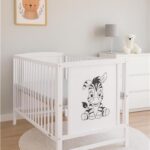 Gyerek kiságy New Baby BEA Zebra fehér