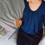 Kenguru kismama és szoptatós blúz milk & love kék