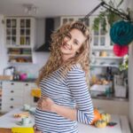 Kismama és szoptató blúz Milk Shirt milk & love fehér és kék csíkok