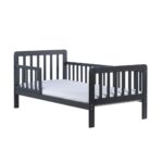 Gyerekágy leesésgátlóval Drewex Nidum 140x70 cm grafit