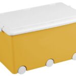 Univerzális játékdoboz kerekeken Tega sárga