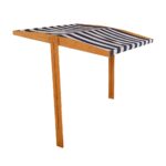 Tető a gyermek fa homokozóhoz Baby Mix 120x120 cm kék-fehér