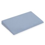 Muszelin Baba párna huzat- ék alakú New Baby STANDARD 59x37cm  blue