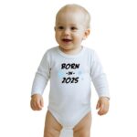 Gyermekek body nyomtatással New Baby BORN IN 2025 blue