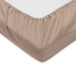 Pamut kiságyba való lepedő pamut New Baby 120x60 cm cappuccino