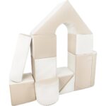 Habkockák – óriási építőkészlet 11 db white-cappuccino