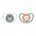 Baba cumi  NUK Perfect Match Air Night FIREFLY/LION 0-6m 2db