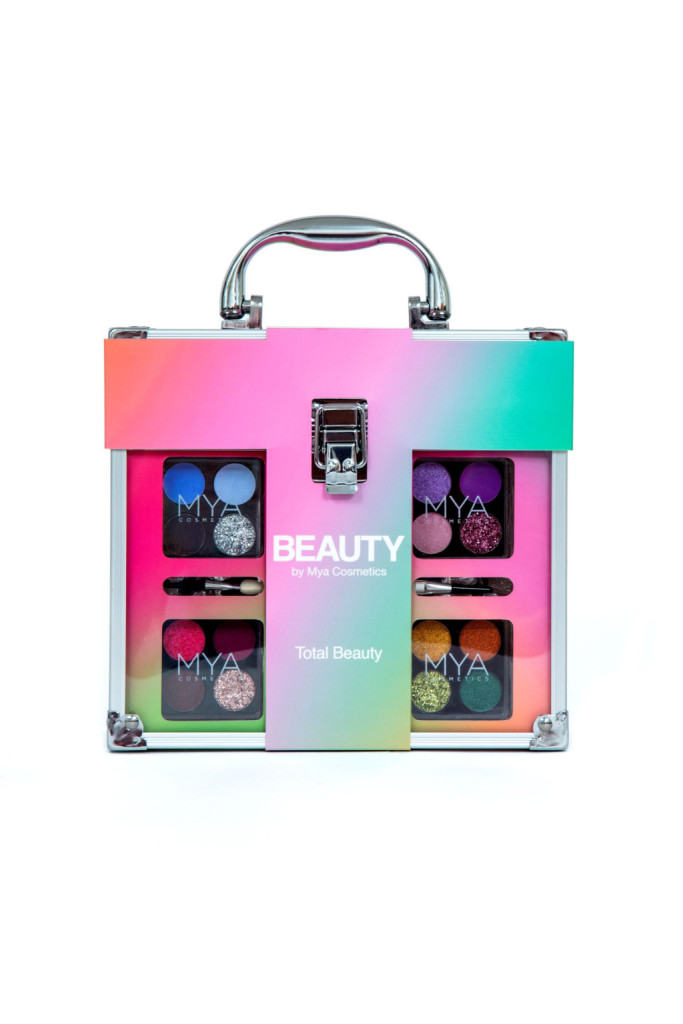 MYA Cosmetics áttetsző sminkes bőrönd