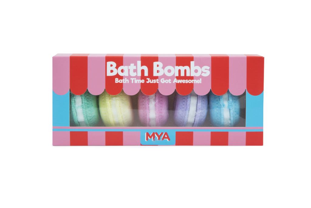 MYA Cosmetics fürdőbomba szett macaron 5 db-os