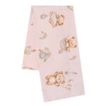 Flanel pelenka nyomtatott mintával New Baby teddy bear pink