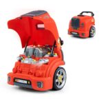 Realisztikus modell az autó elejének nyitható motorháztetőjével