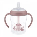 NUK Perfect Match tanuló cumisüveg szívószállal BEAR 150 ml
