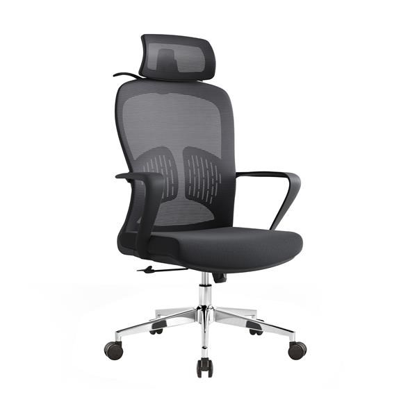 Baby Mix ergonómikus irodai szék fejtámlával és deréktámasztékkal fekete
