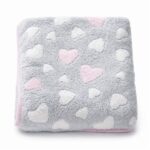 Baba takaró New Baby 80x90 heart pink