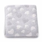 Baba takaró New Baby 80x90 heart grey