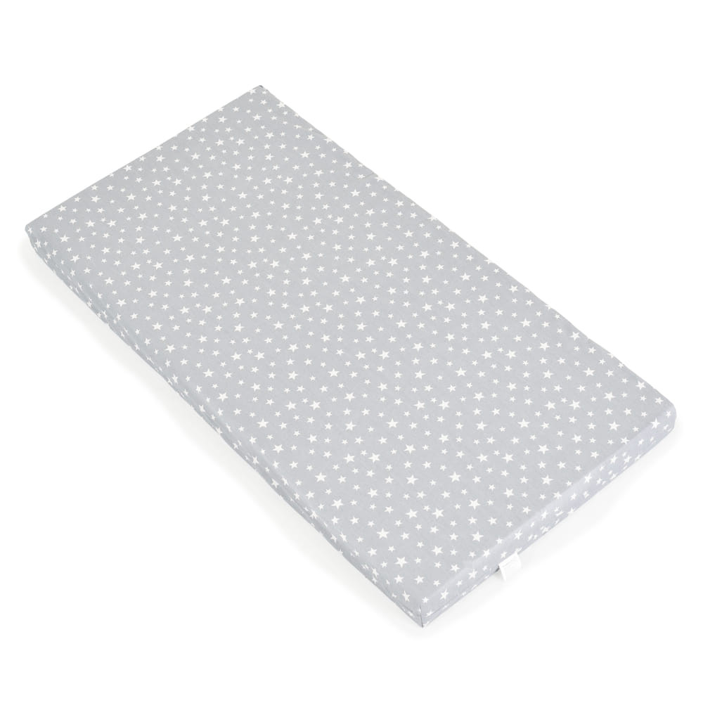 CLASSICO szivacsmatrac 9cm 120x60cm textil huzat SZÜRKE csillagos