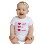 Body nyomtatással New Baby MADE IN LOVE