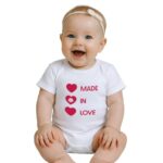 Body nyomtatással New Baby MADE IN LOVE