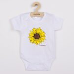 Baba body nyomtatással New Baby  Sunflower - rövid ujjú