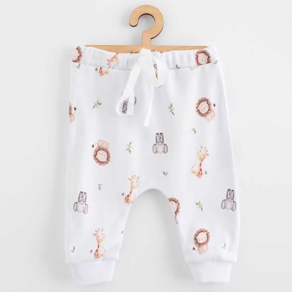 Pamut gyermek Jogger nadrág a New Baby For Babies safari