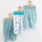 Baba lábfejes nadrág New Baby Classic II 3ks boy