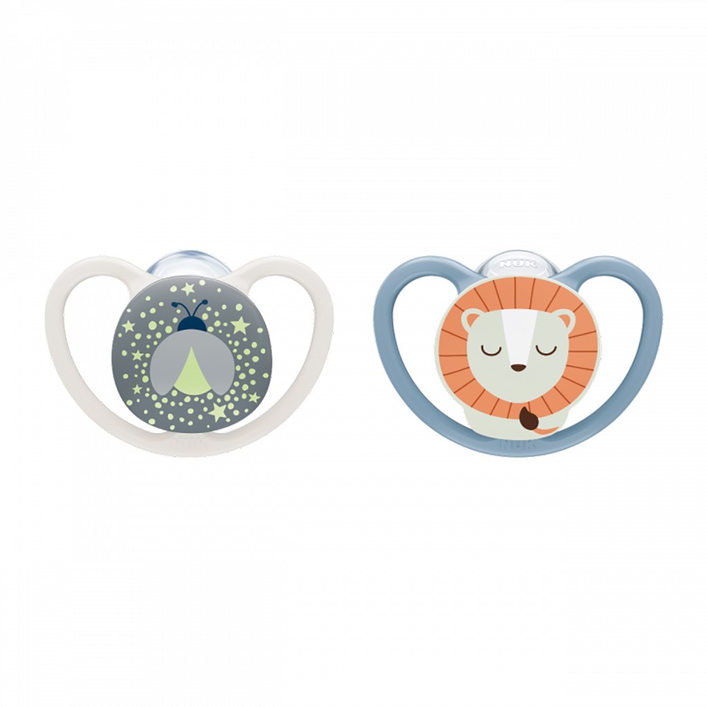 Baba cumi  NUK Perfect Match Air Night FIREFLY/LION 6-18m 2db
