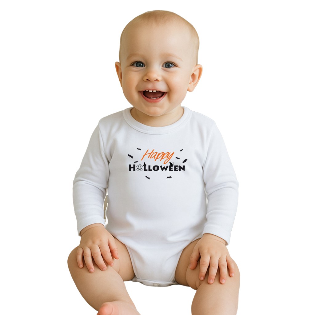 Body nyomtatott mintával New Baby Happy Halloween