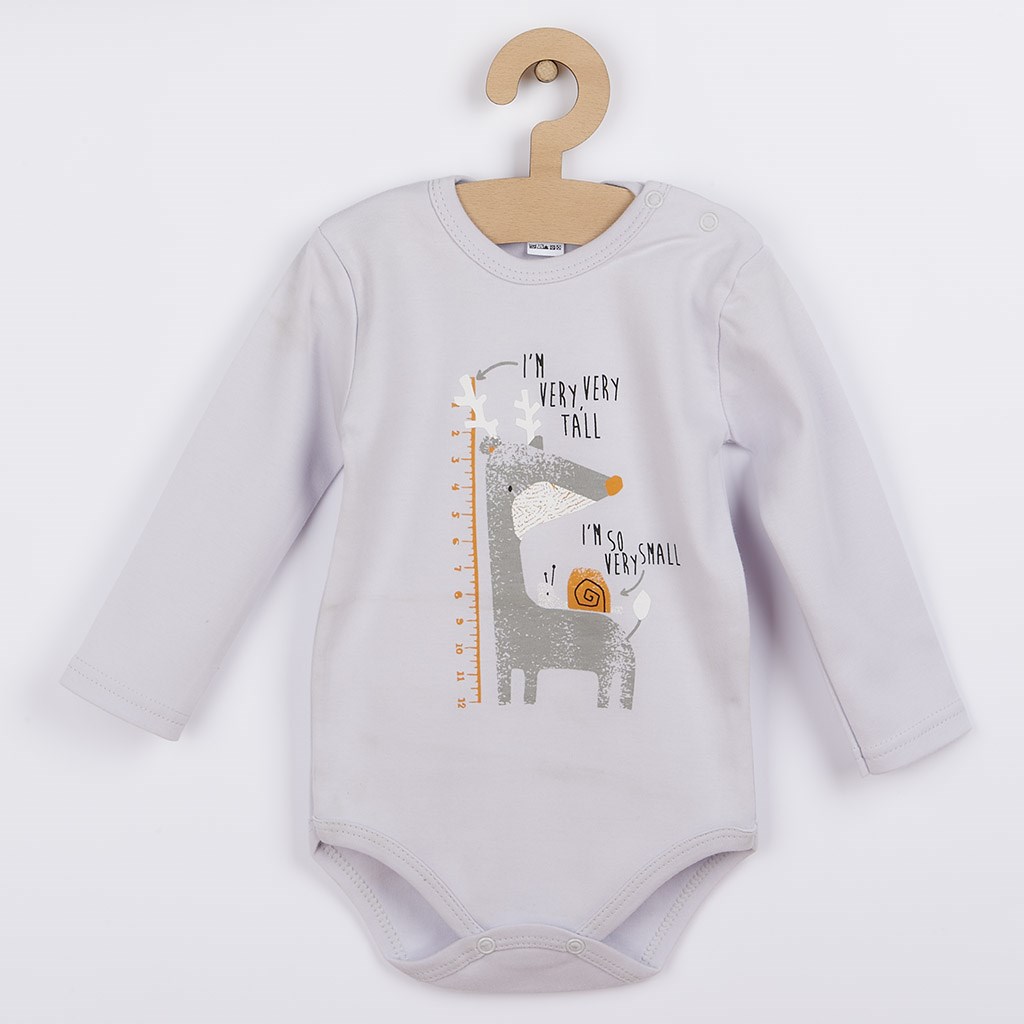 Baba body hosszú ujjú Amma szürke