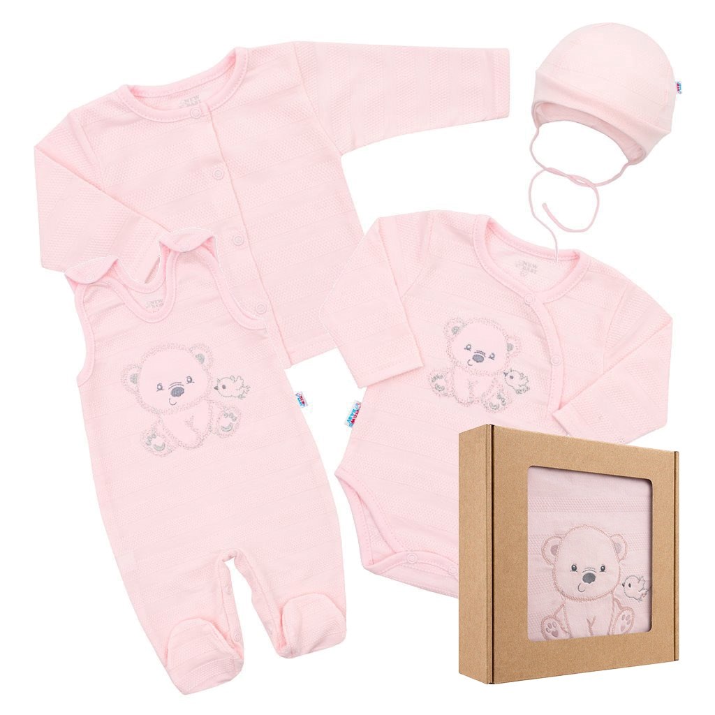 Baba együttes New Baby Sweet Bear rózsaszín