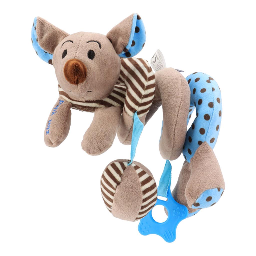 Spirálos játék kiságyra Baby Mix egérke kék