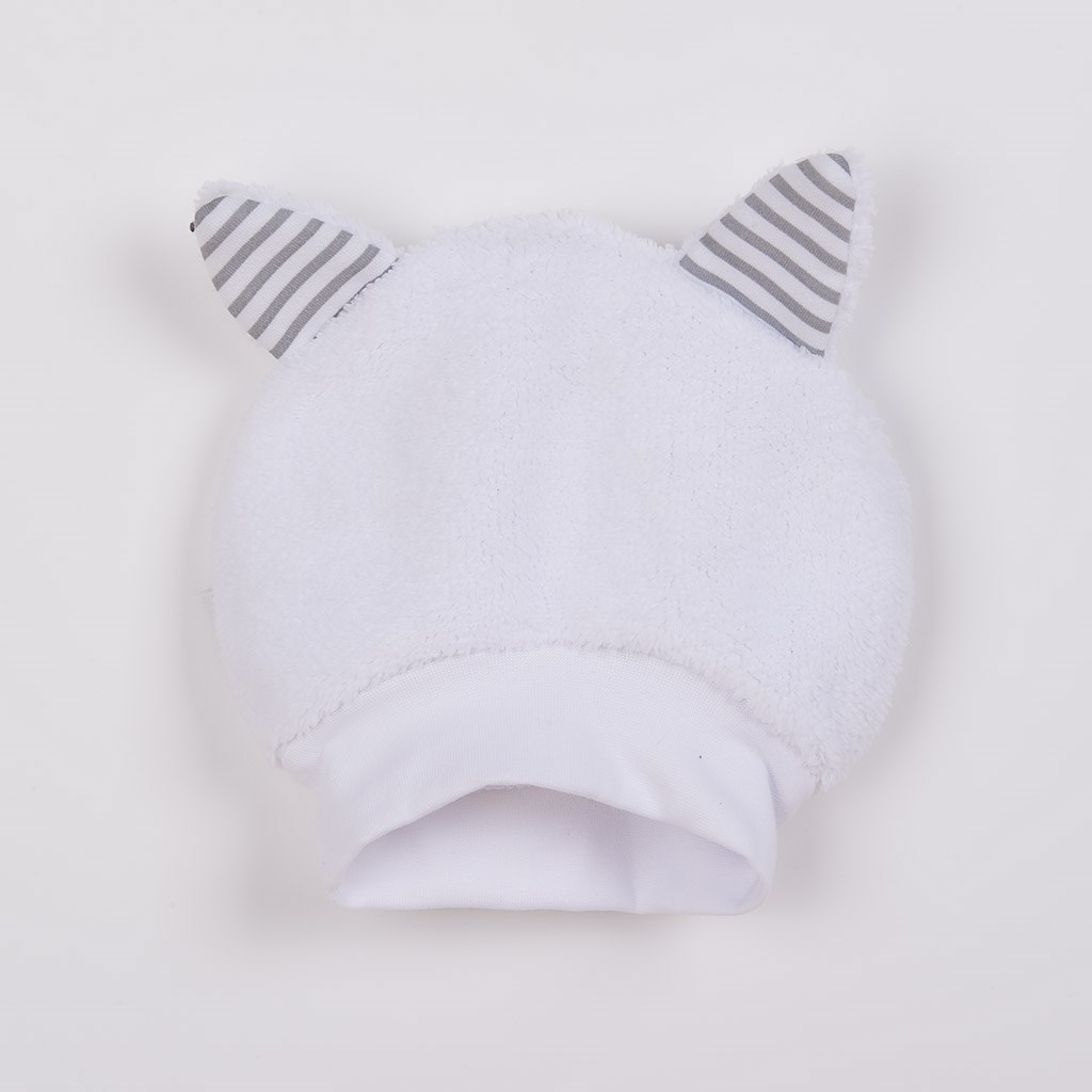 Luxus baba téli sapka fülekkel New Baby Snowy collection