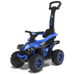 Bébitaxi tolókarral Baby Mix Mega kék