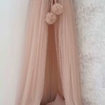 Függő luxus baldachin pomponokkal Belisima nude