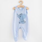 Baba pamut rugdalózó New Baby Happy Elephant blue