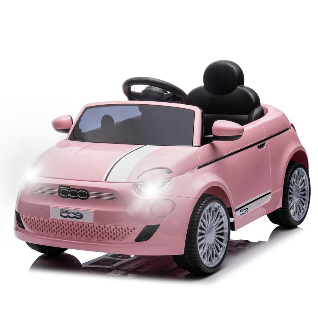 Elektromos autó Milly Mally Fiat 500e rózsaszín