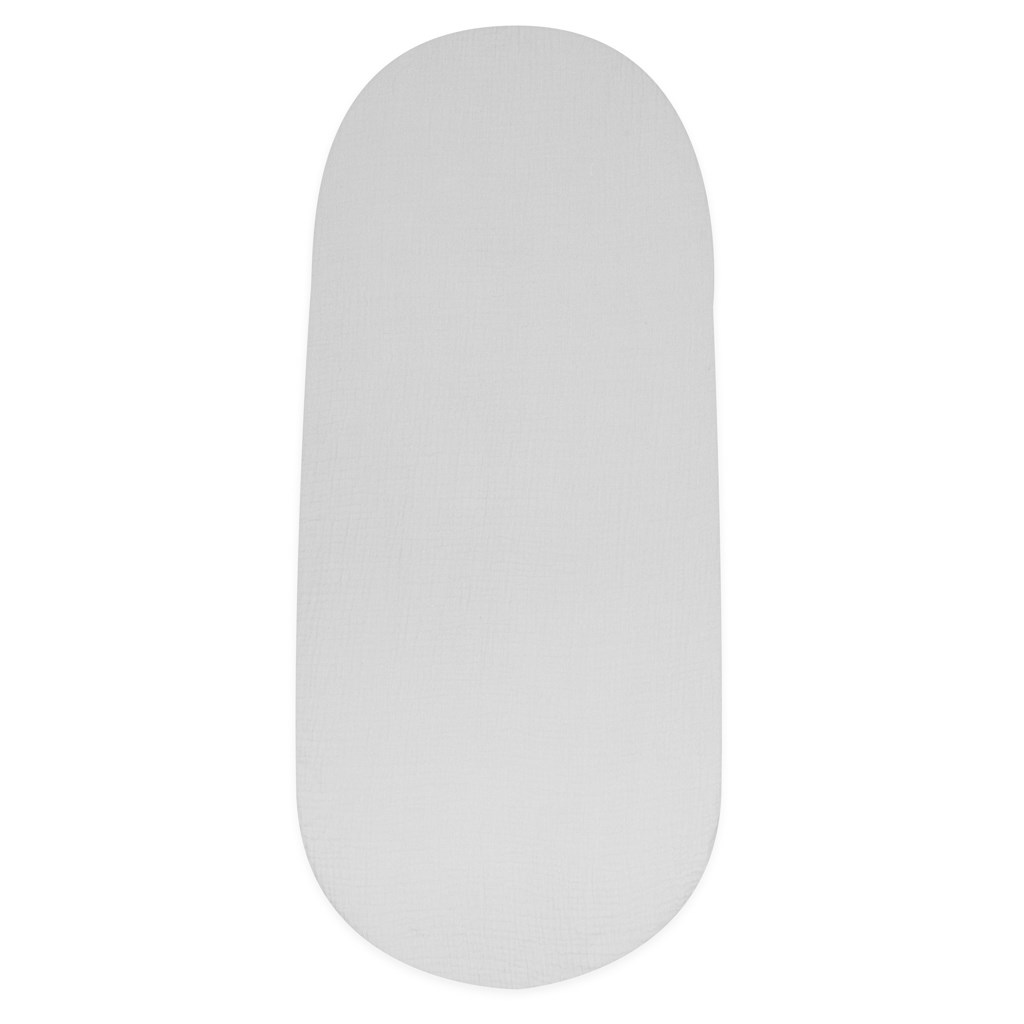 Muszlin kiságyba való lepedő New Baby 35x75 cm szürke
