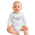 Baba body nyomtatással New Baby Népi minta virágok