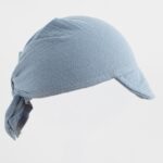Nyári muszlin baba fejkendő napellenzővel New Baby blue