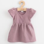 Baba muszlin ruha New Baby lavender