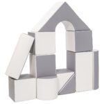 Habkockák – óriási építőkészlet 11 db white-grey