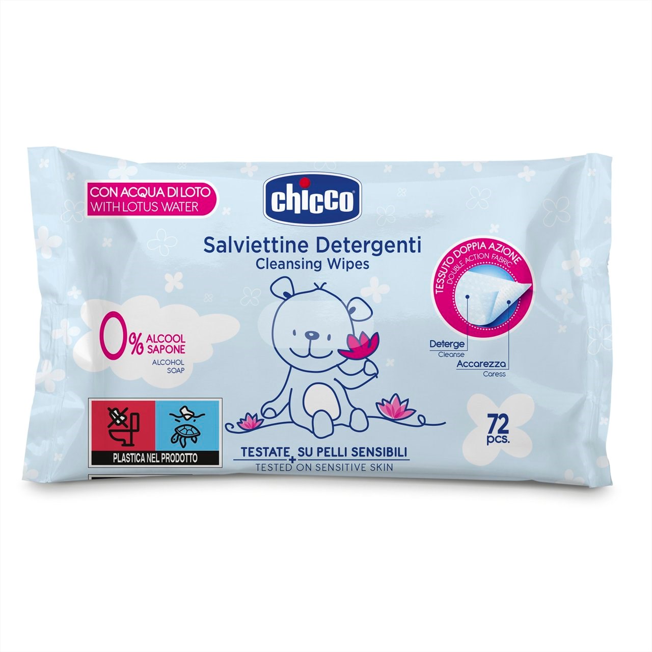 Ápoló törlőkendő 72 db 0+