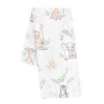Flanel pelenka nyomtatott mintával New Baby ZOO