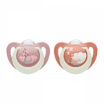 Baba cumi NUK First Choice Night 6-18m 2 db Bunny/Sheep