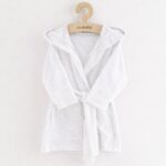 Gyerek frottír fürdőköpeny New Baby white