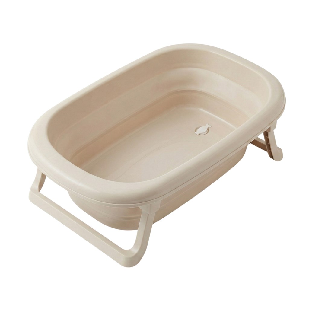 Összecsukható műanyag babakád Tega Baby beige