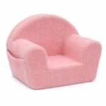 Gyermek fotel oldalsó zsebbel New Baby Teddy pink