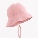 Baba muszlin kalap New Baby pink