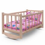 Fa babaágy-bölcső ágyneművel Baby Mix bears